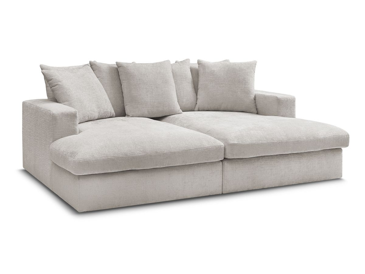 SIMEON vaste 3-zits rechte bank met diepe zit