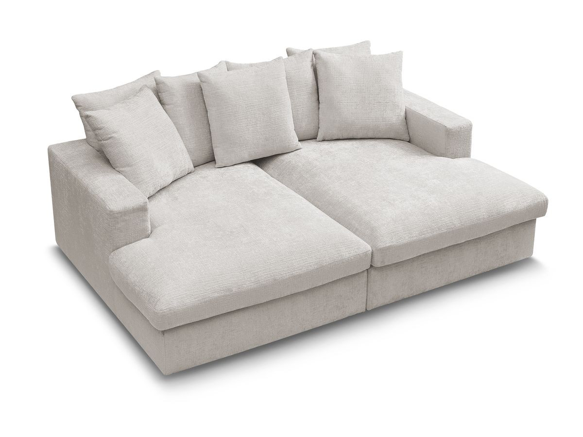 SIMEON vaste 3-zits rechte bank met diepe zit