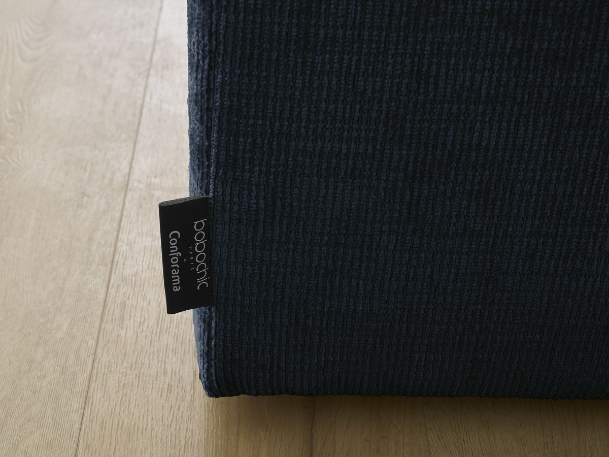 SIMEON vaste 3-zits rechte bank met diepe zit