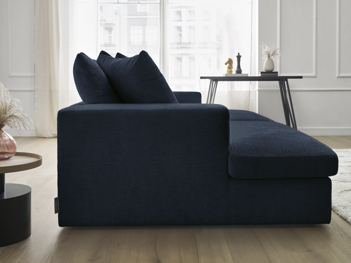 SIMEON vaste 3-zits rechte bank met diepe zit