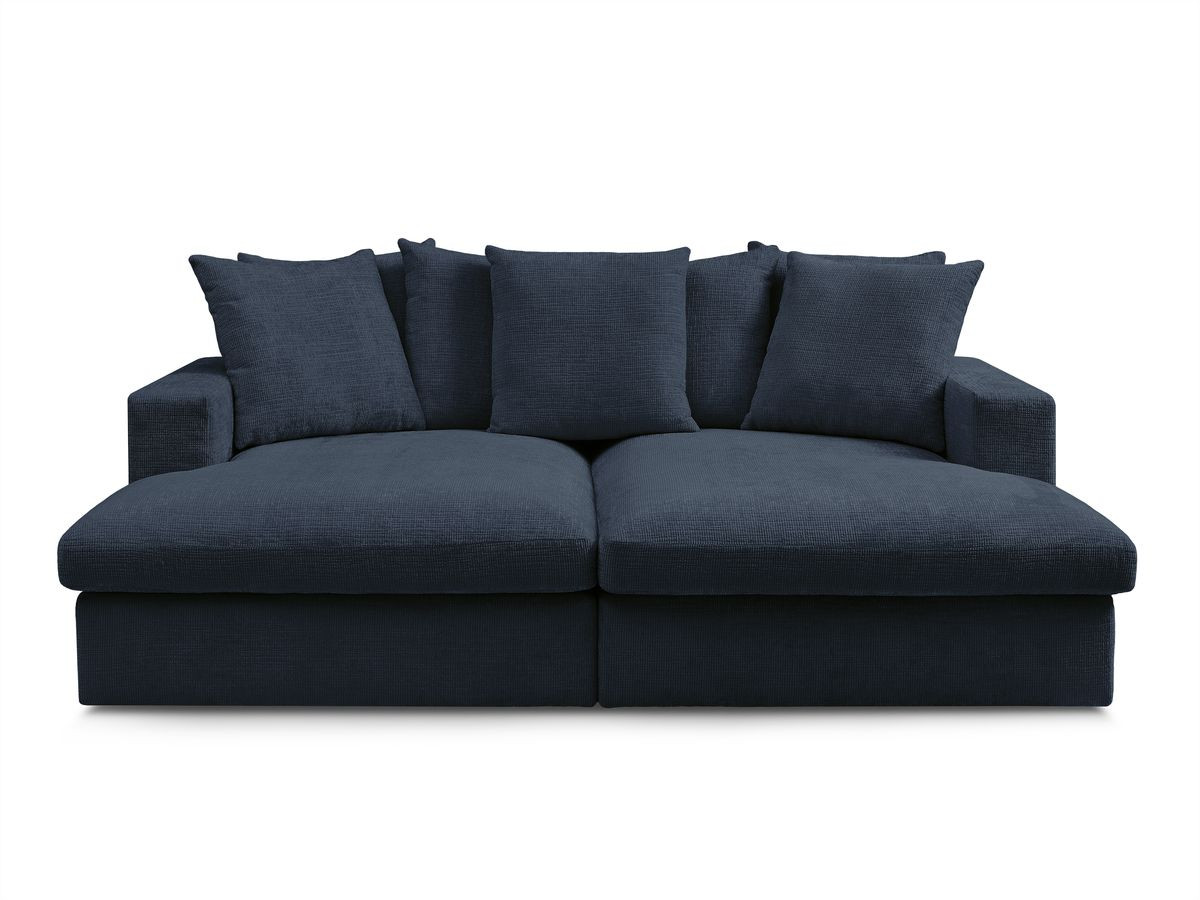 SIMEON vaste 3-zits rechte bank met diepe zit