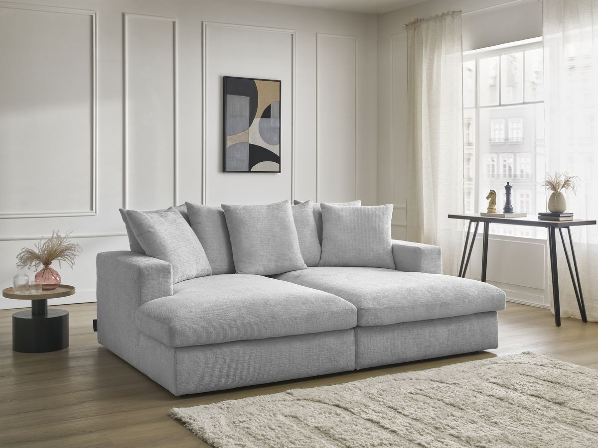 SIMEON vaste 3-zits rechte bank met diepe zit