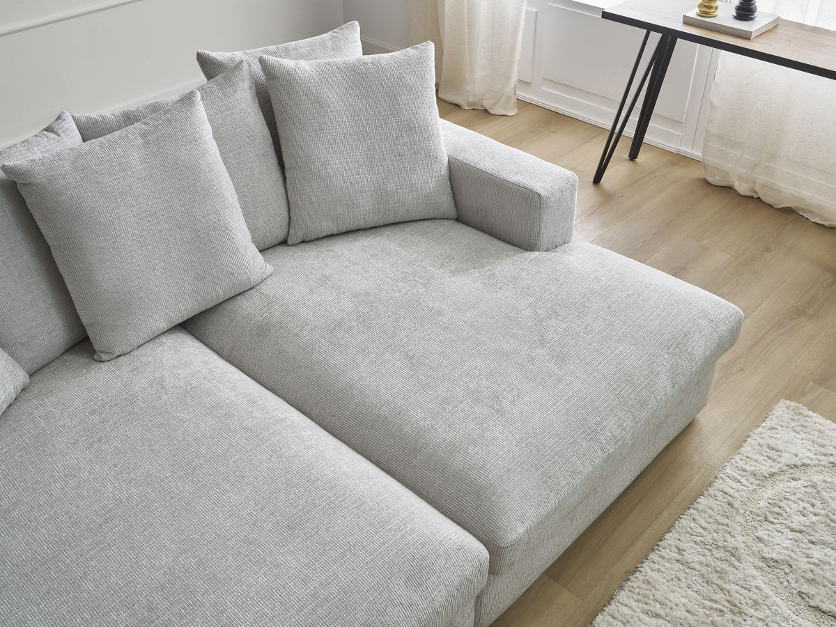 SIMEON vaste 3-zits rechte bank met diepe zit