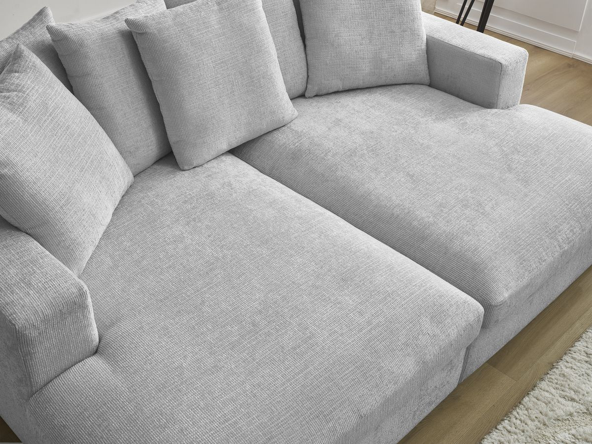 SIMEON vaste 3-zits rechte bank met diepe zit