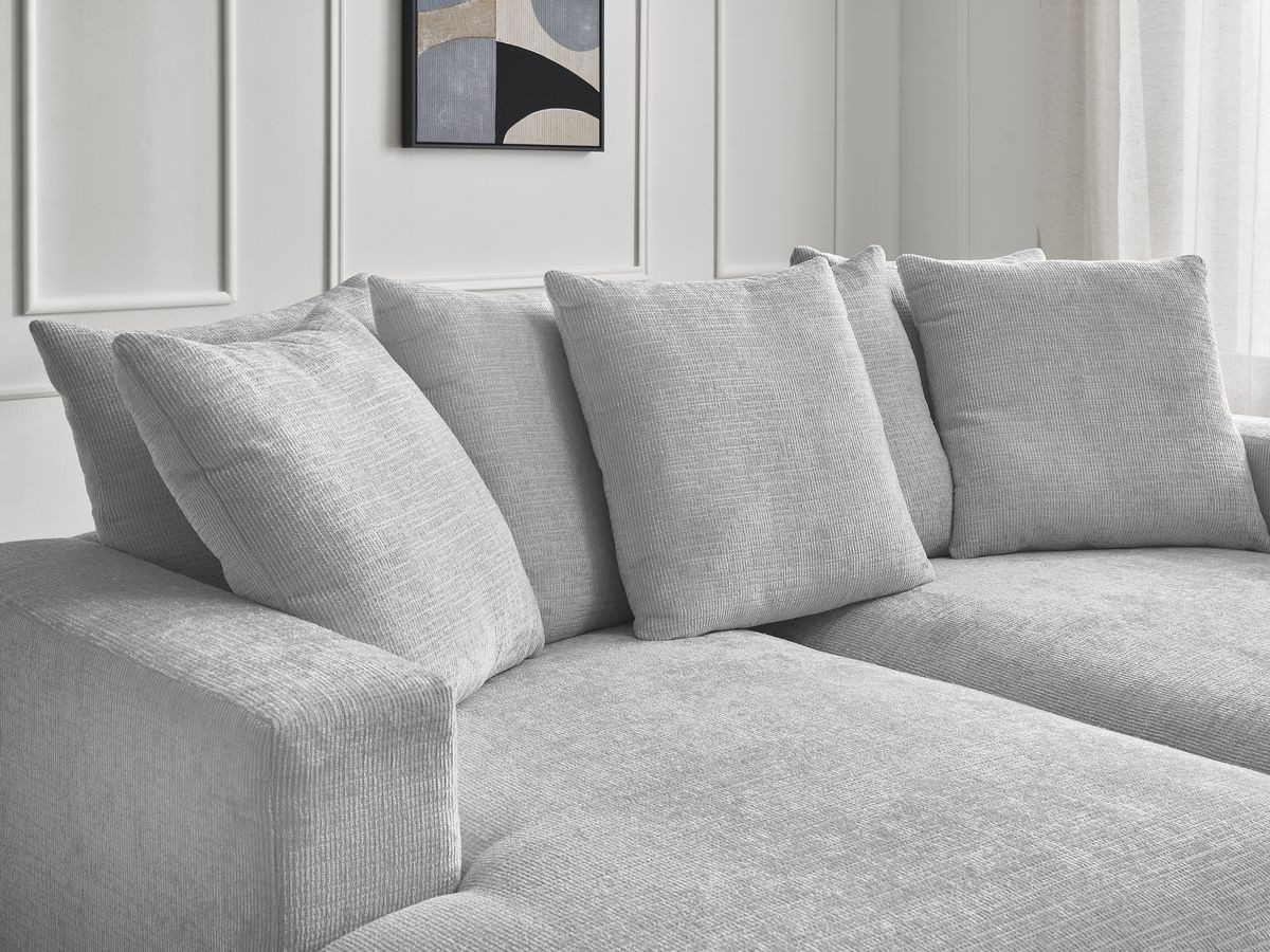 SIMEON vaste 3-zits rechte bank met diepe zit