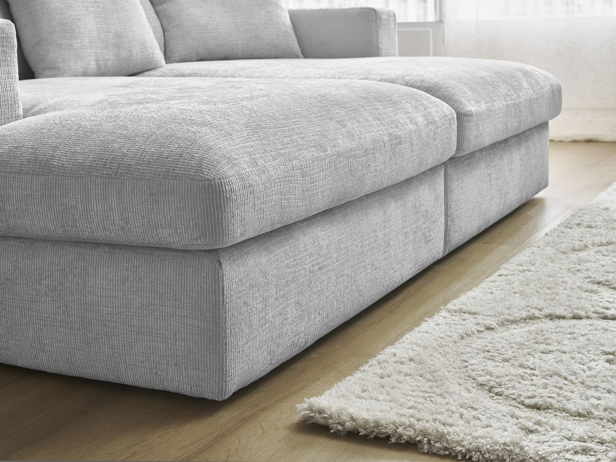 SIMEON vaste 3-zits rechte bank met diepe zit