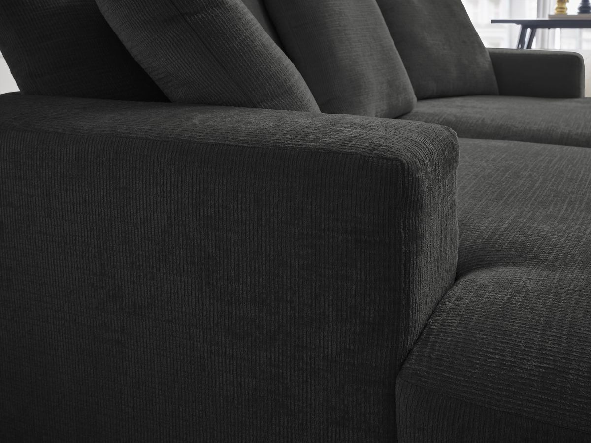 SIMEON vaste 3-zits rechte bank met diepe zit