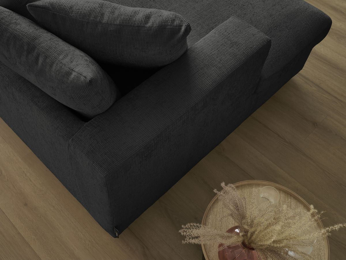 SIMEON vaste 3-zits rechte bank met diepe zit