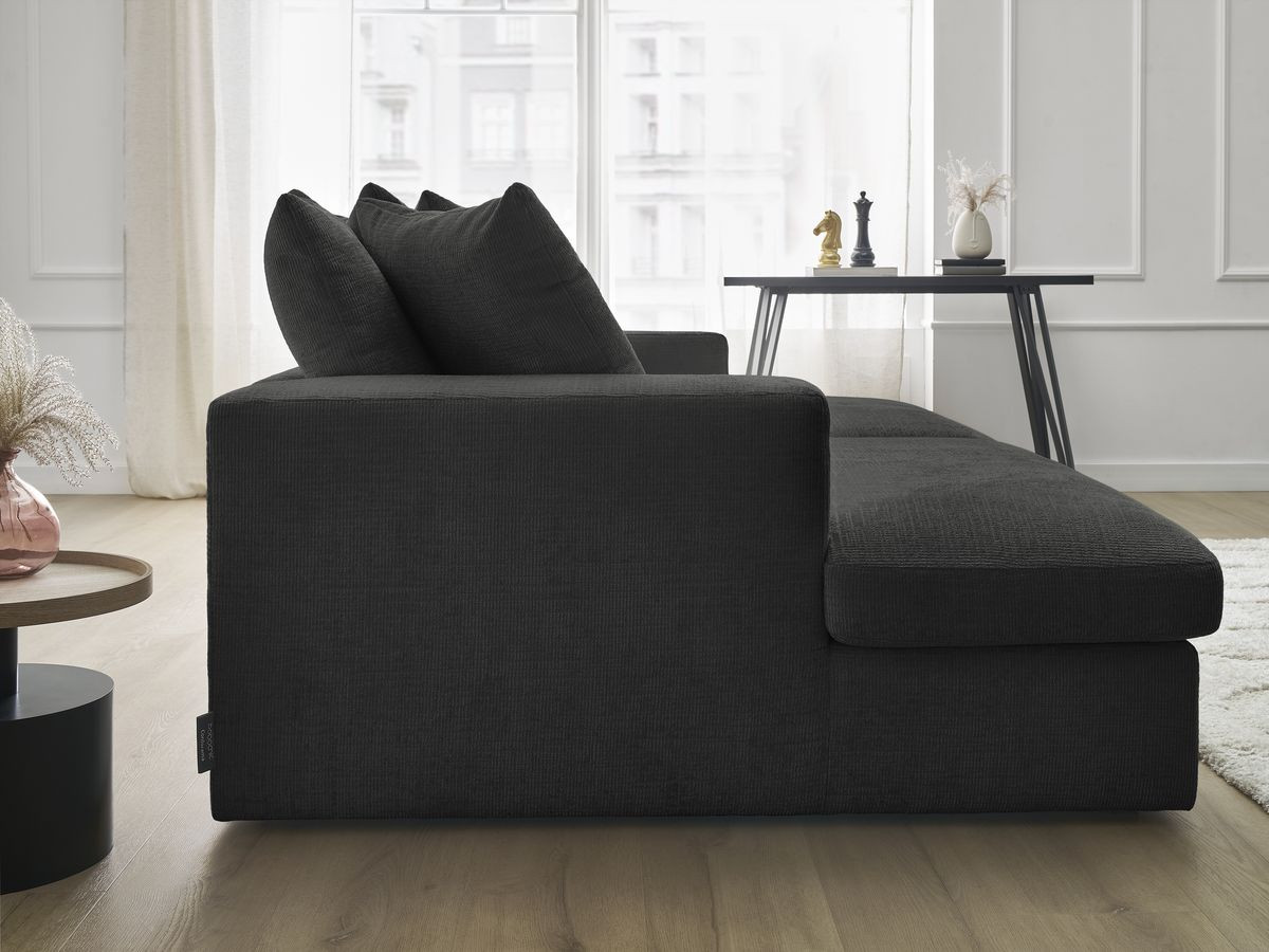 SIMEON vaste 3-zits rechte bank met diepe zit