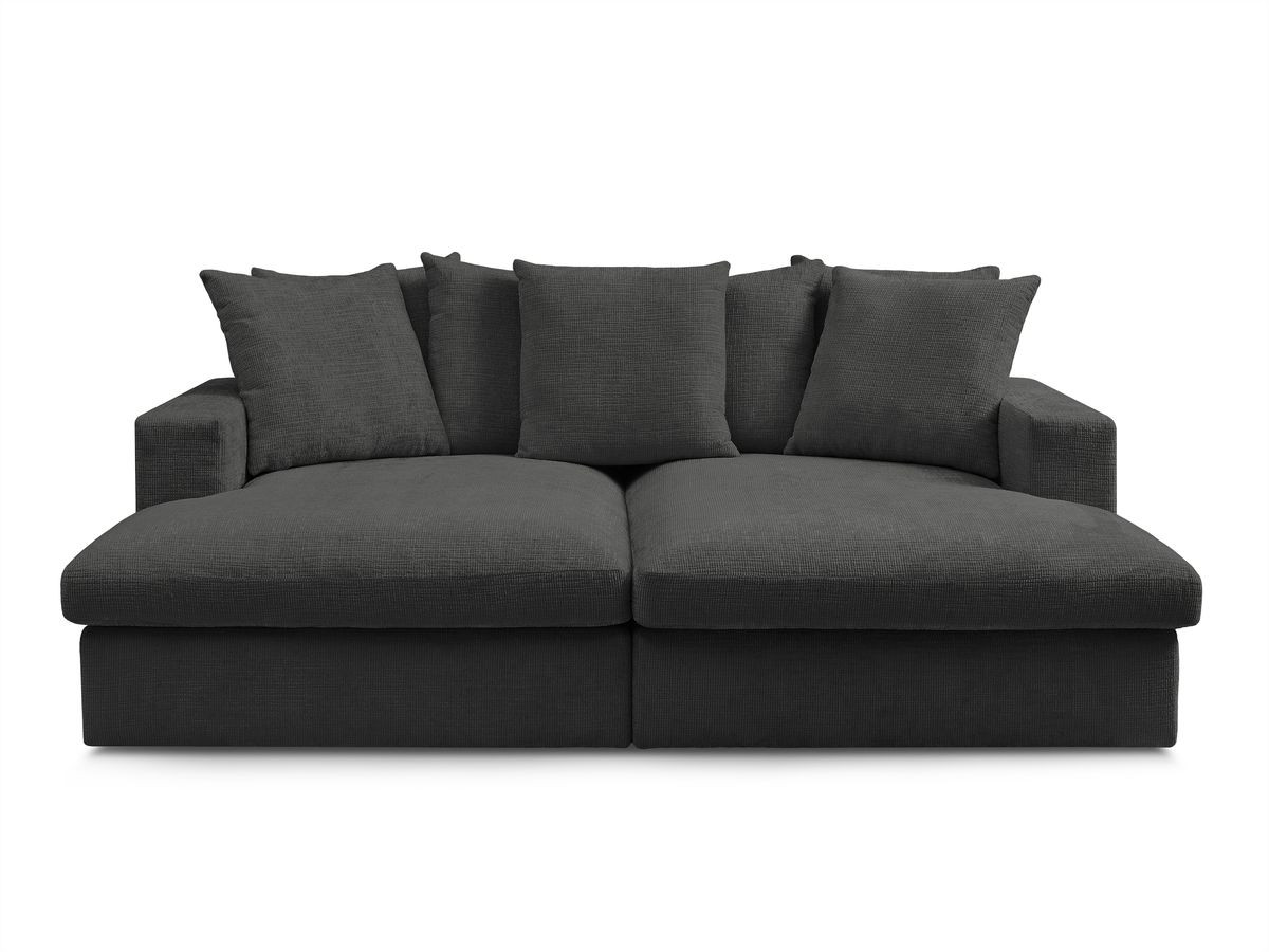 SIMEON vaste 3-zits rechte bank met diepe zit