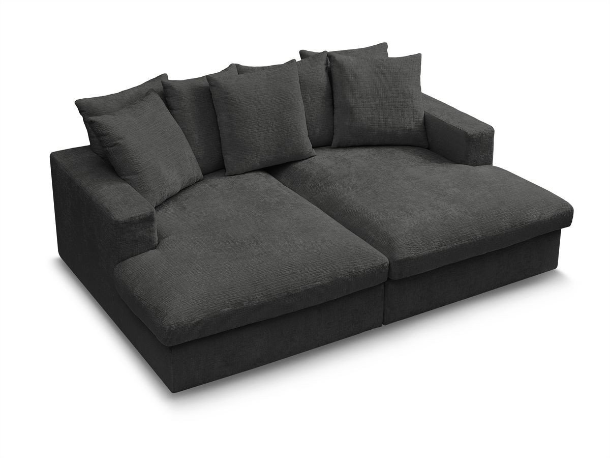 SIMEON vaste 3-zits rechte bank met diepe zit