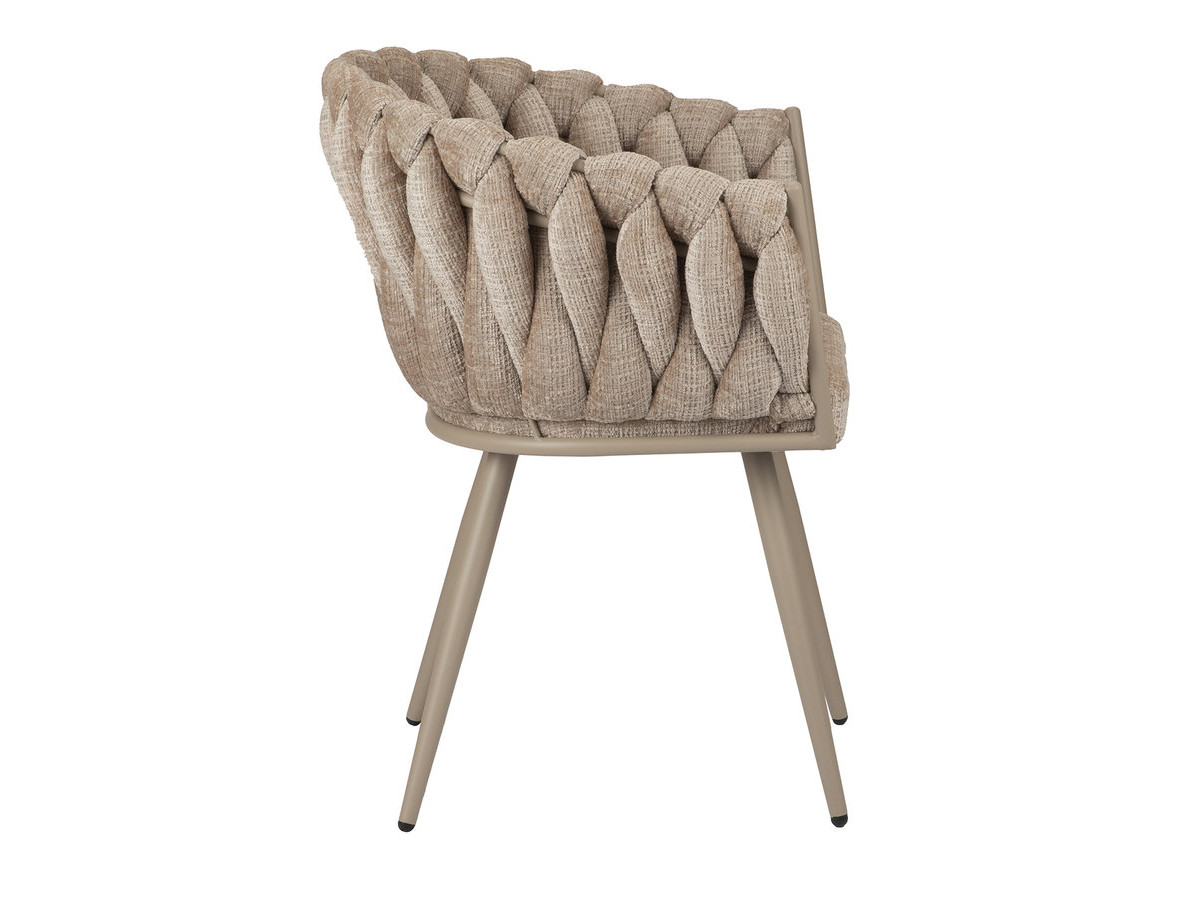Lot de 2 fauteuils de table CHARLOTTE texturé beige — vue 6