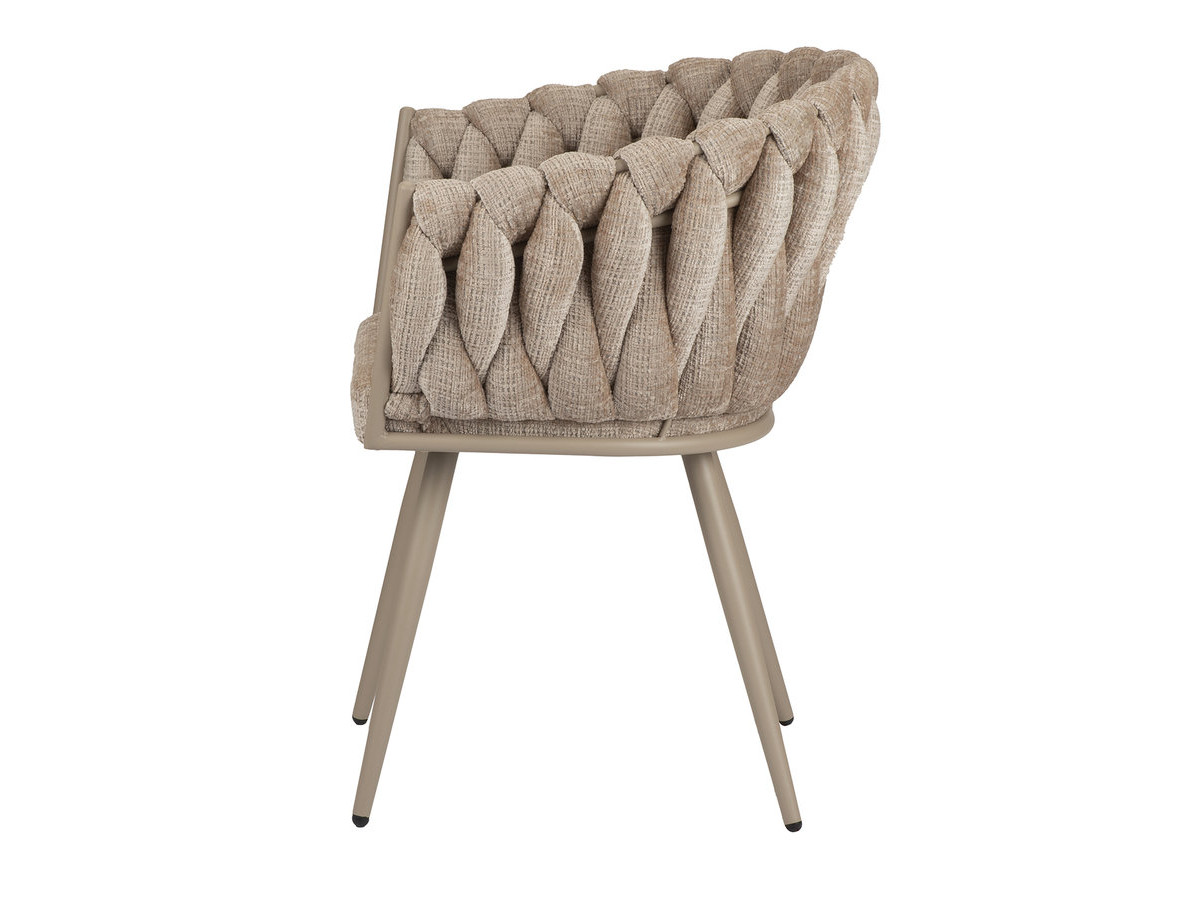 Set van 2 CHARLOTTE tafelstoelen met structuurstof