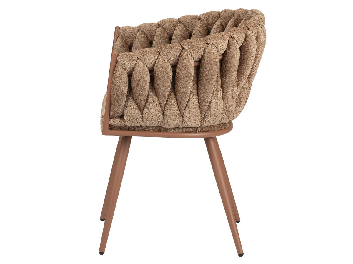 Set van 2 CHARLOTTE tafelstoelen met structuurstof