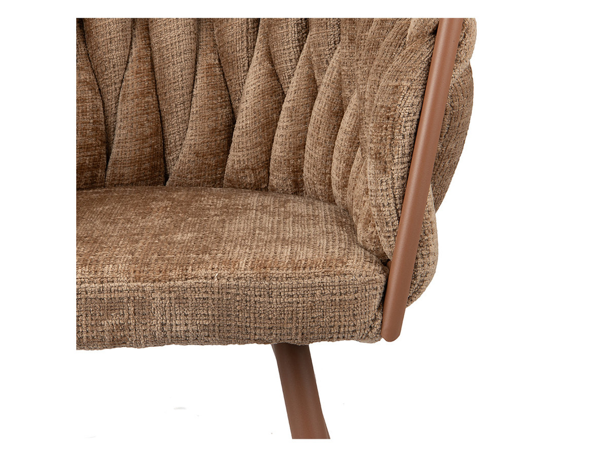 Set van 2 CHARLOTTE tafelstoelen met structuurstof