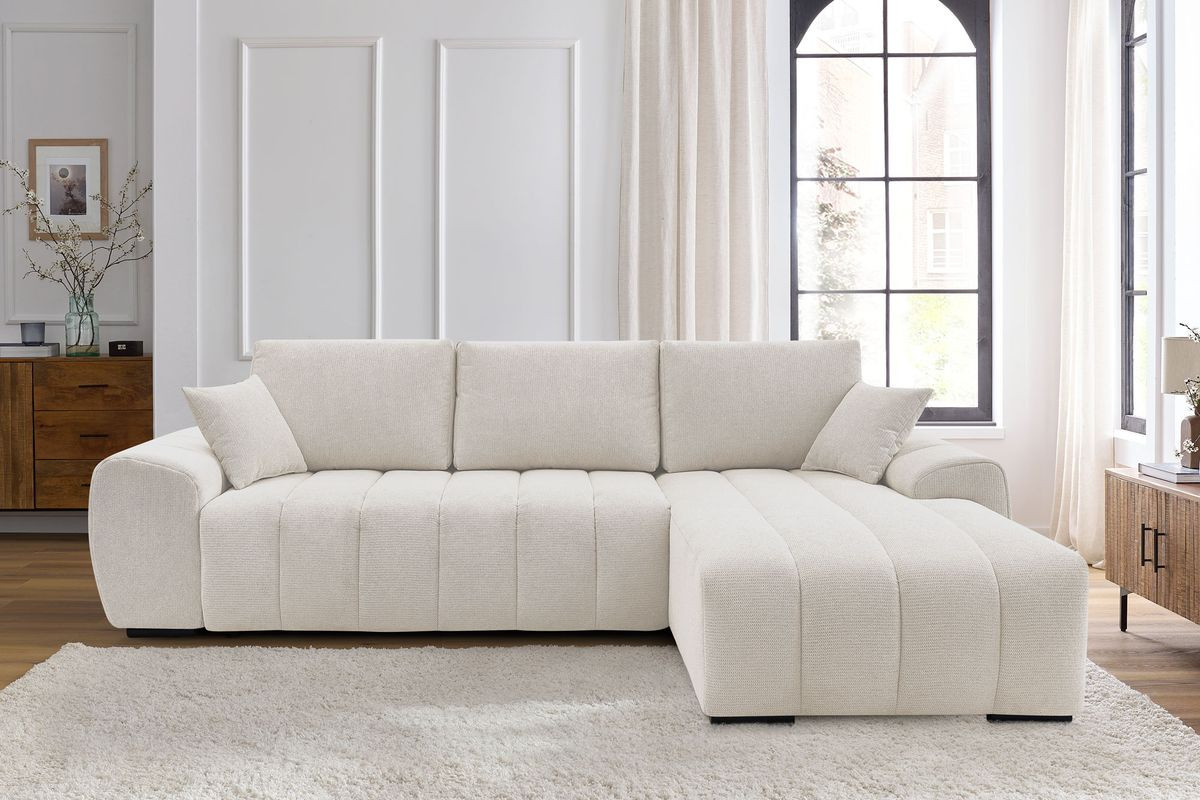 Canapé d'angle convertible coffre ALBI | BOBOCHIC ®