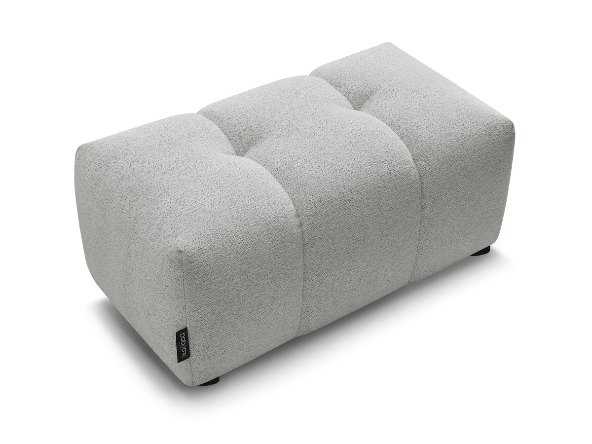 Canapé d'angle fixe EVEREST tissu chiné - Orange - Angle droit - 10 coussins