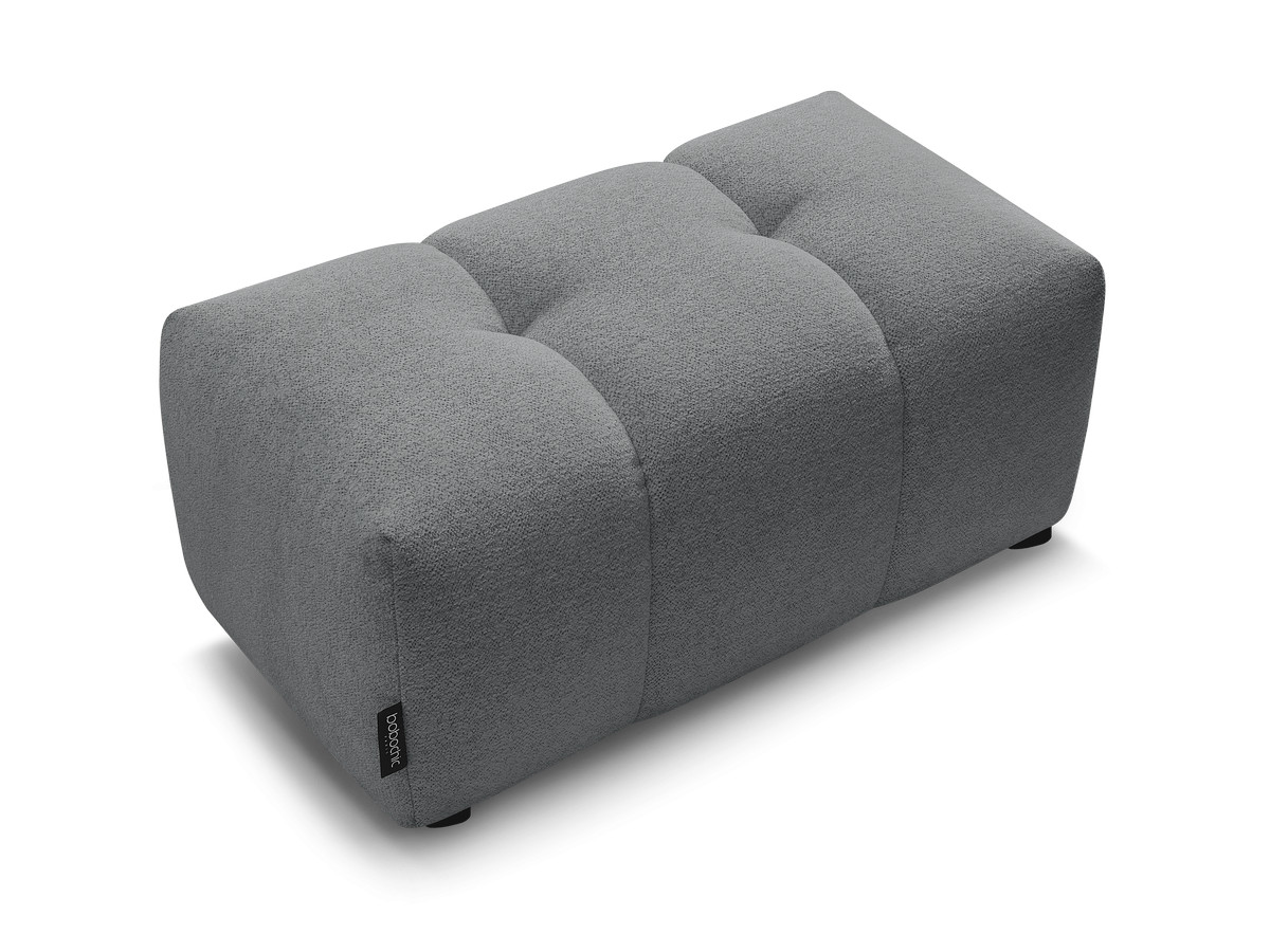 Canapé d'angle fixe EVEREST tissu chiné - Orange - Angle droit - 10 coussins