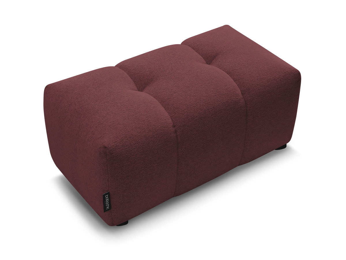 Canapé d'angle fixe EVEREST tissu chiné - Orange - Angle droit - 10 coussins