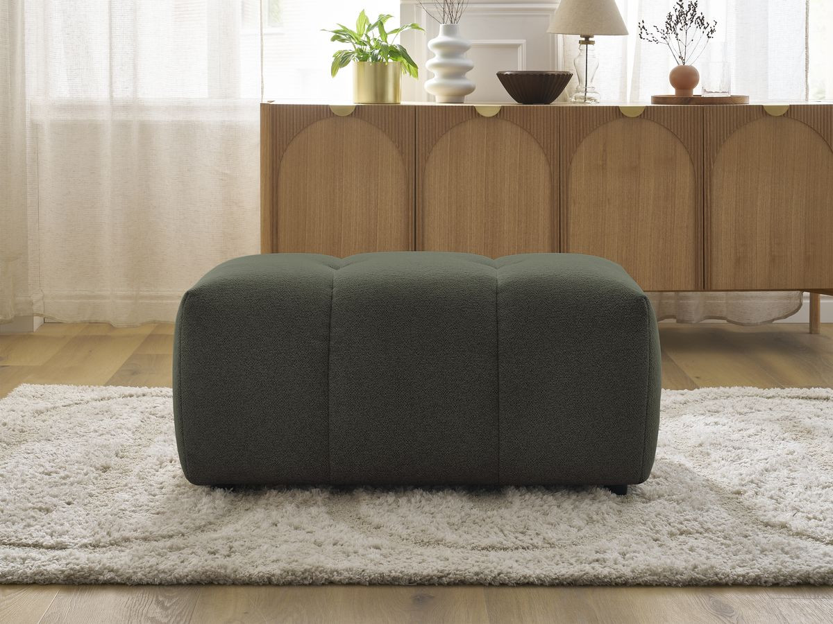 Pouf ROXELANE chiné vert — vue 5