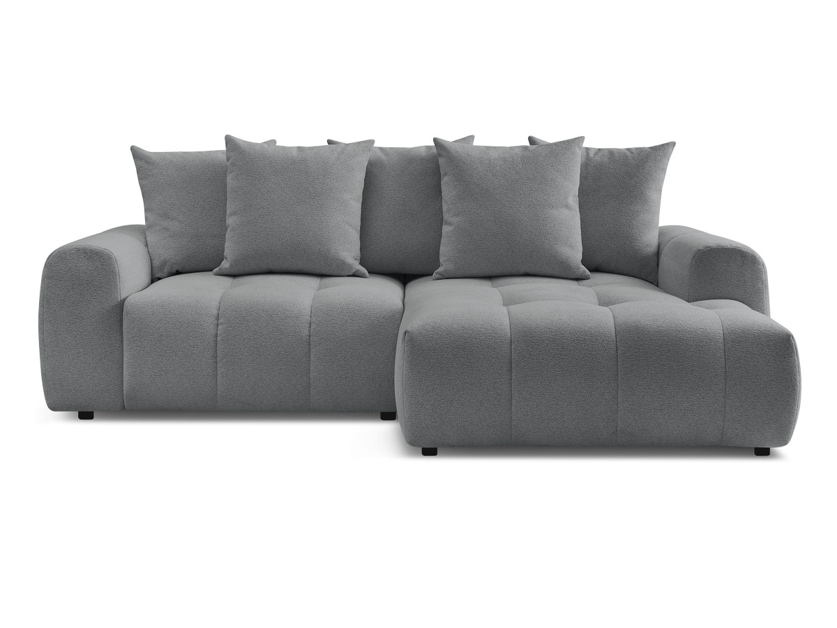 Canapé d'angle convertible coffre ROXELANE tissu chiné