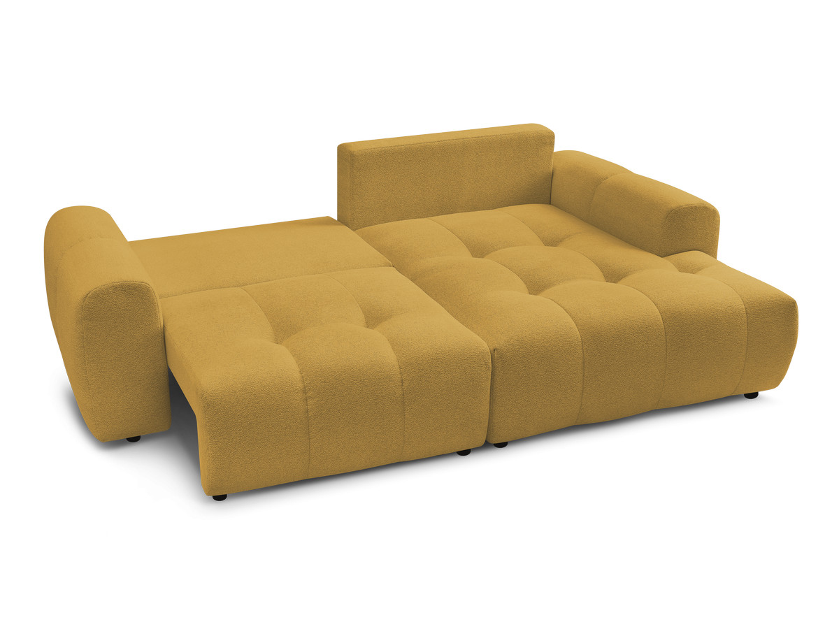 Canapé d'angle convertible coffre ROXELANE tissu chiné