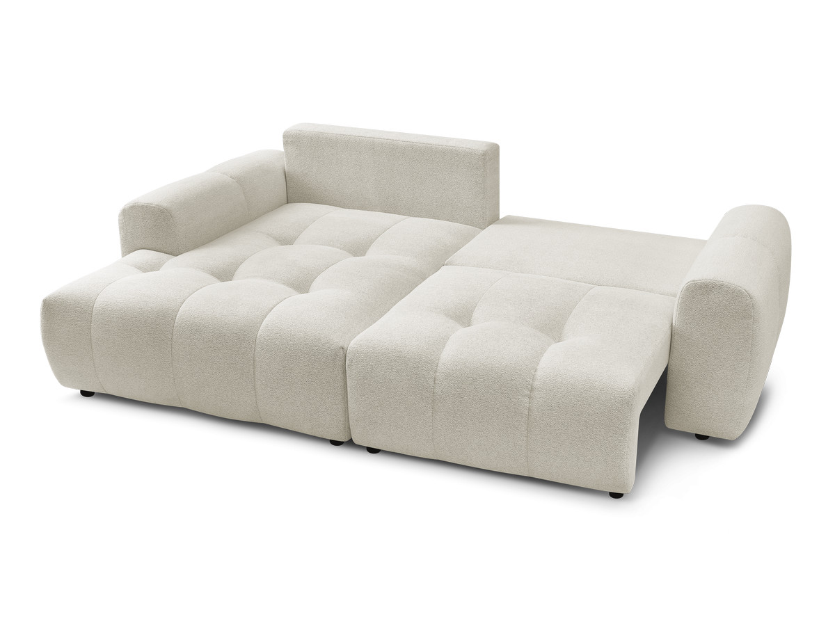 Canapé d'angle convertible coffre ROXELANE tissu chiné