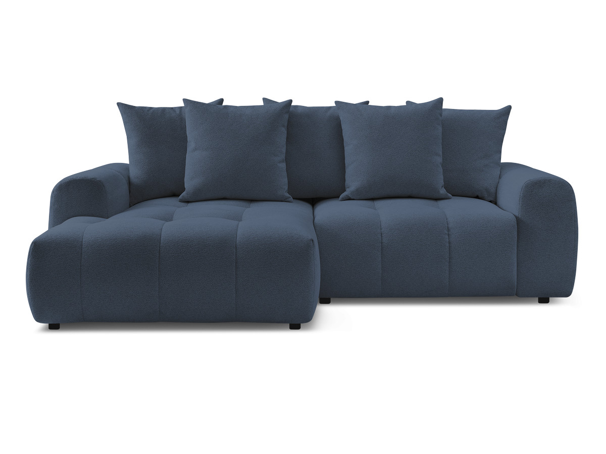 Canapé d'angle convertible coffre ROXELANE tissu chiné