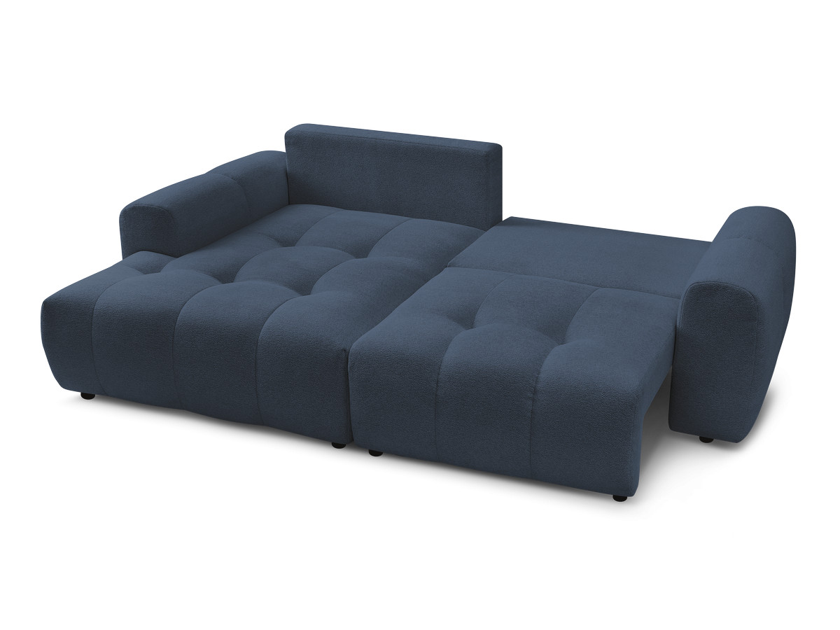 Canapé d'angle convertible coffre ROXELANE tissu chiné