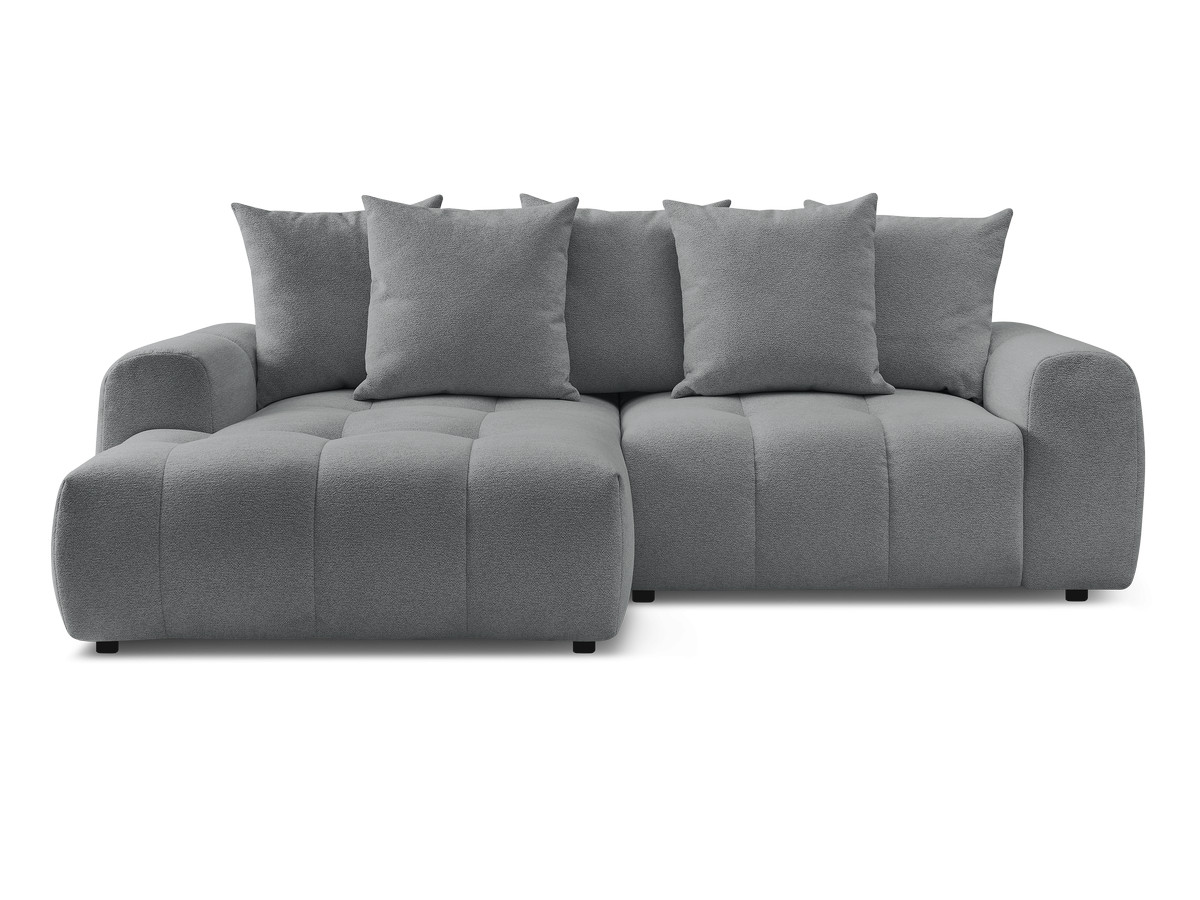 Canapé d'angle convertible coffre ROXELANE tissu chiné
