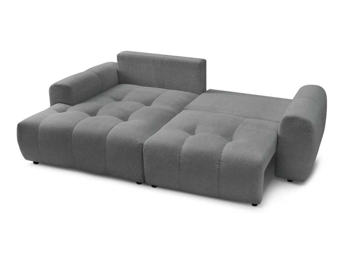 Canapé d'angle convertible coffre ROXELANE tissu chiné