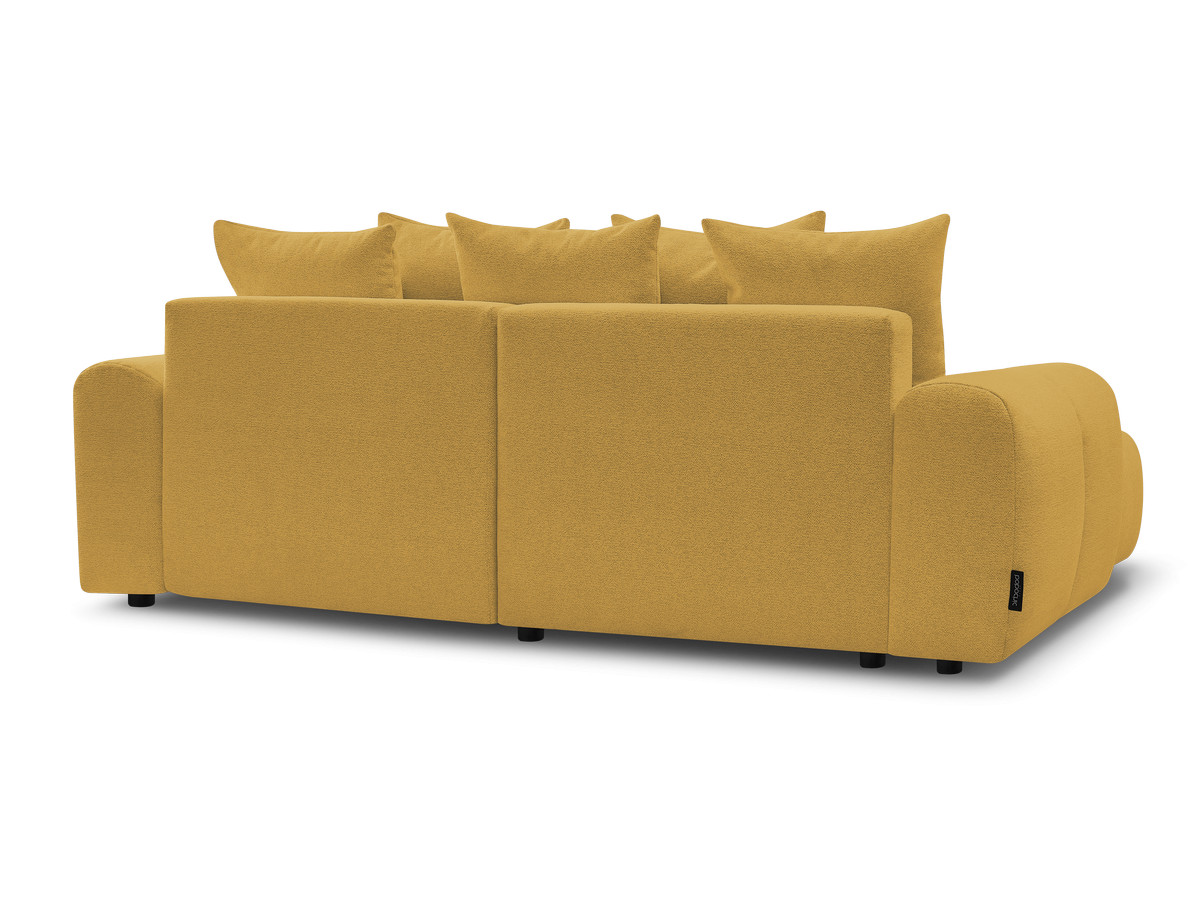 Canapé d'angle convertible coffre ROXELANE tissu chiné