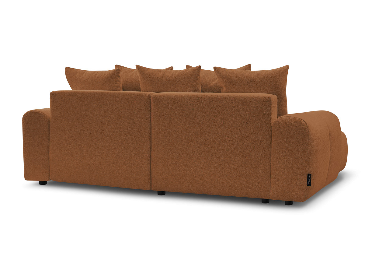 Canapé d'angle convertible coffre ROXELANE tissu chiné