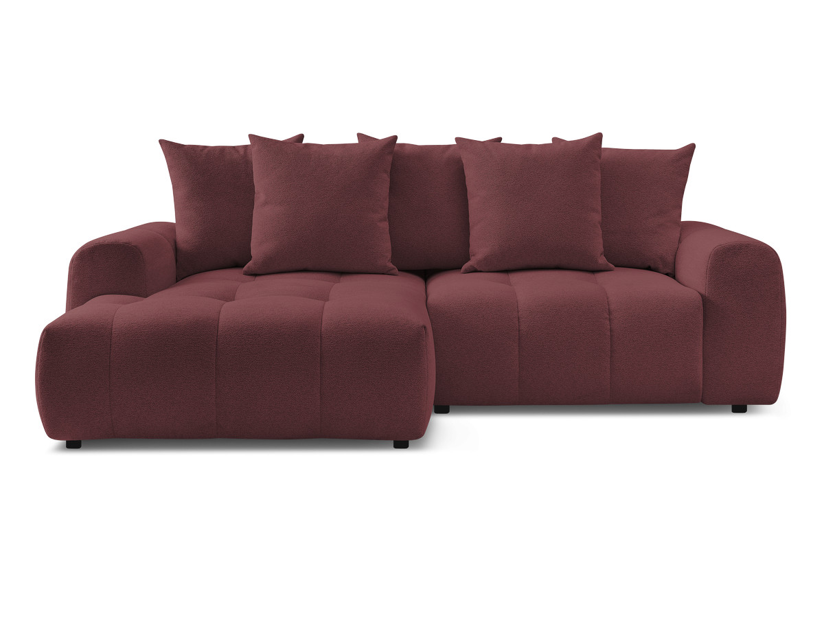 Canapé d'angle convertible coffre ROXELANE tissu chiné