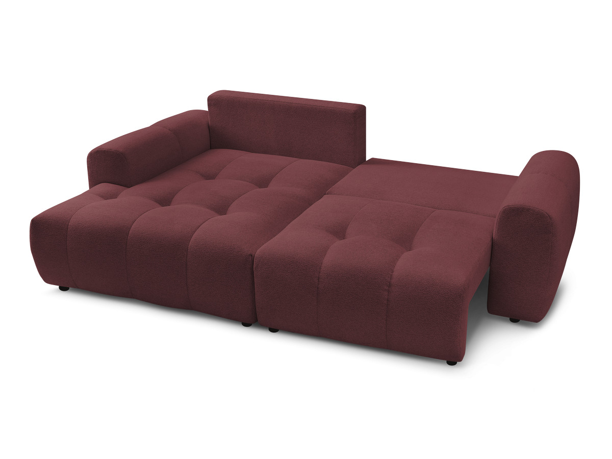 Canapé d'angle convertible coffre ROXELANE tissu chiné