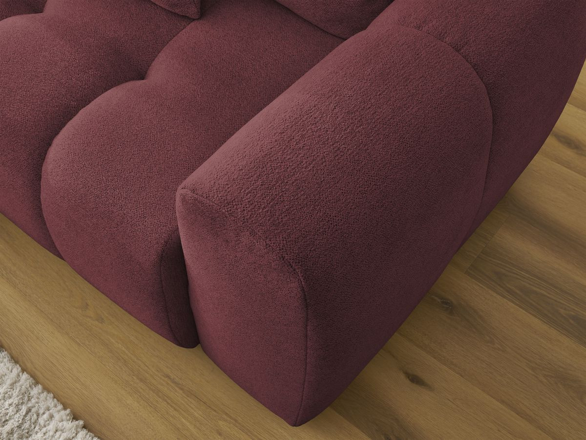 Canapé d'angle convertible coffre ROXELANE tissu chiné