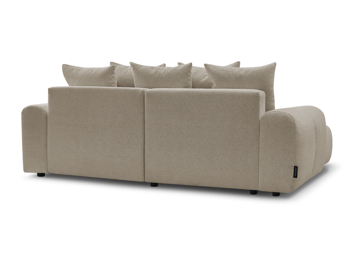 Canapé d'angle convertible coffre ROXELANE tissu chiné