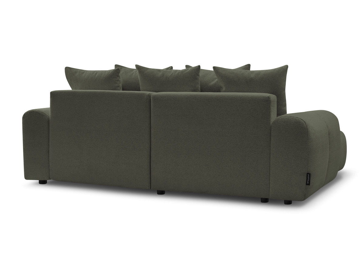 Canapé d'angle convertible coffre ROXELANE tissu chiné