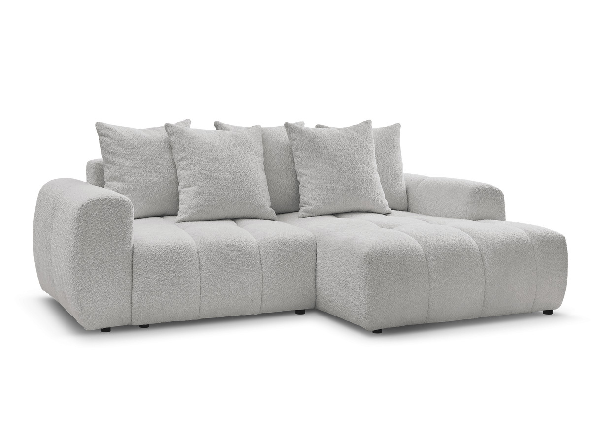 Canapé d'angle convertible coffre ROXELANE tissu chiné