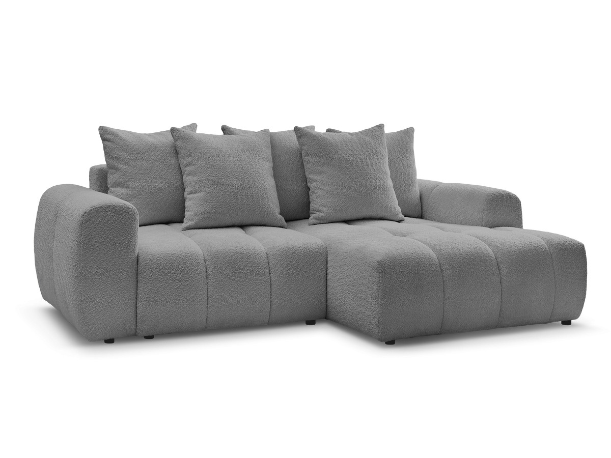 Canapé d'angle convertible coffre ROXELANE tissu chiné