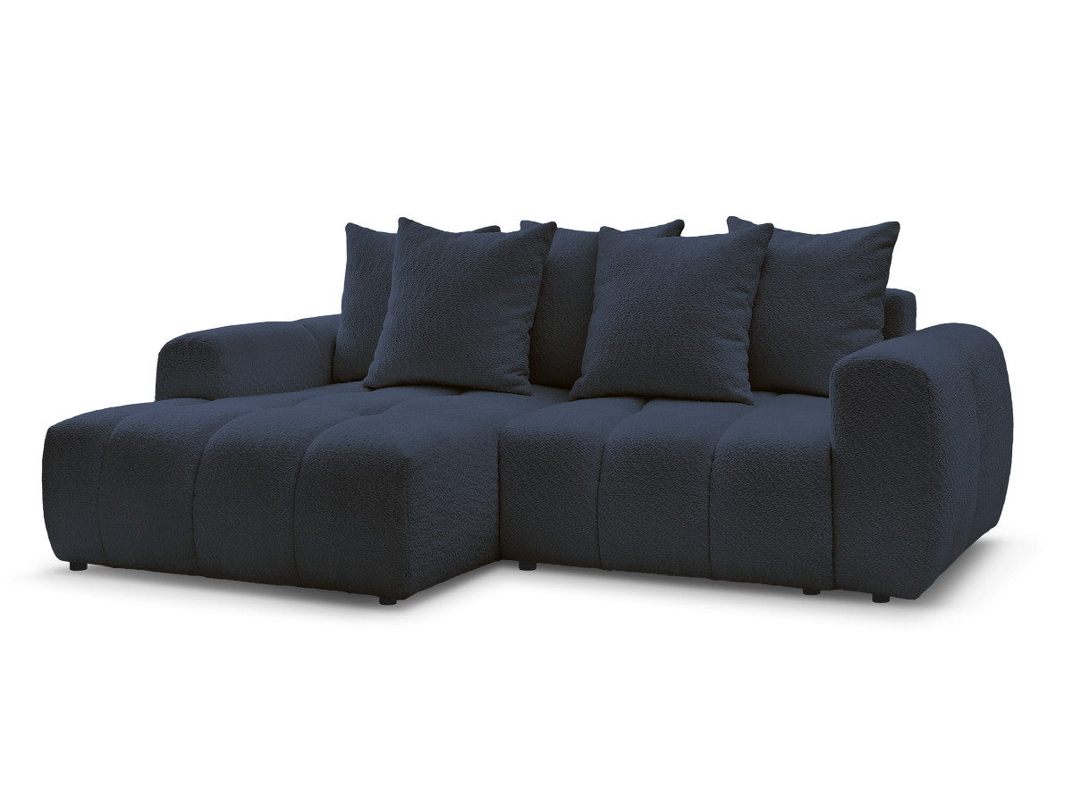 Canapé d'angle convertible coffre ROXELANE tissu chiné