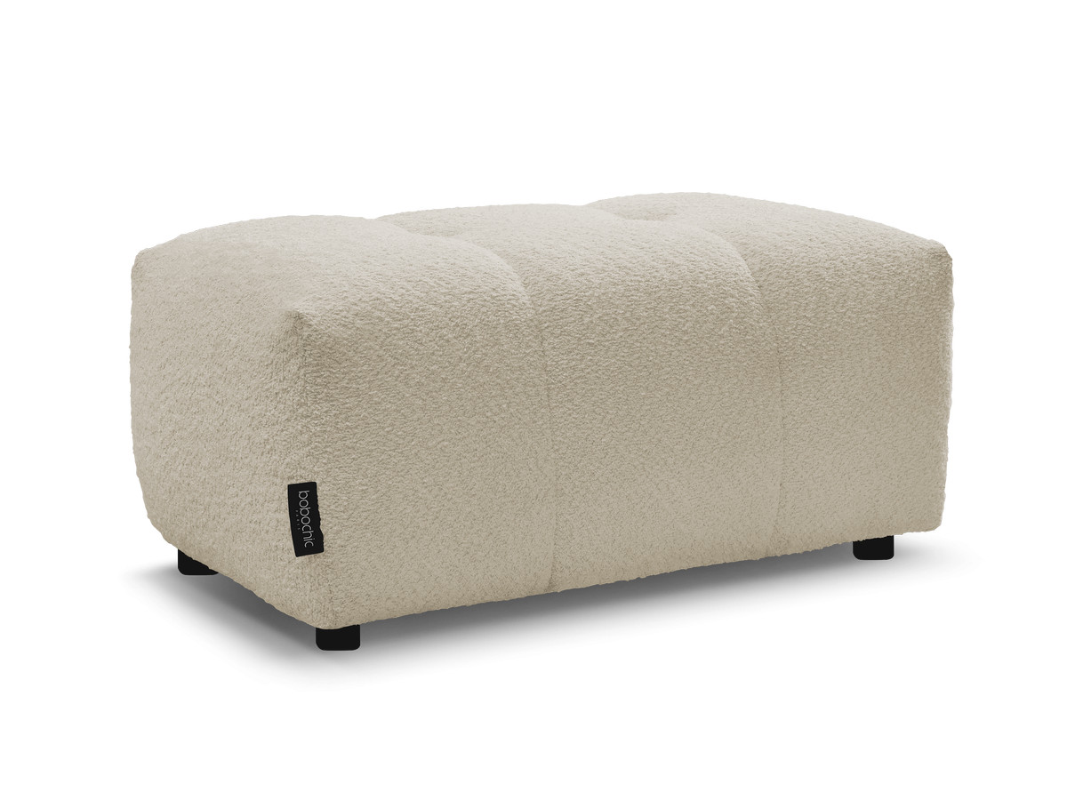 roxelane poef in badstof gekleurd beige