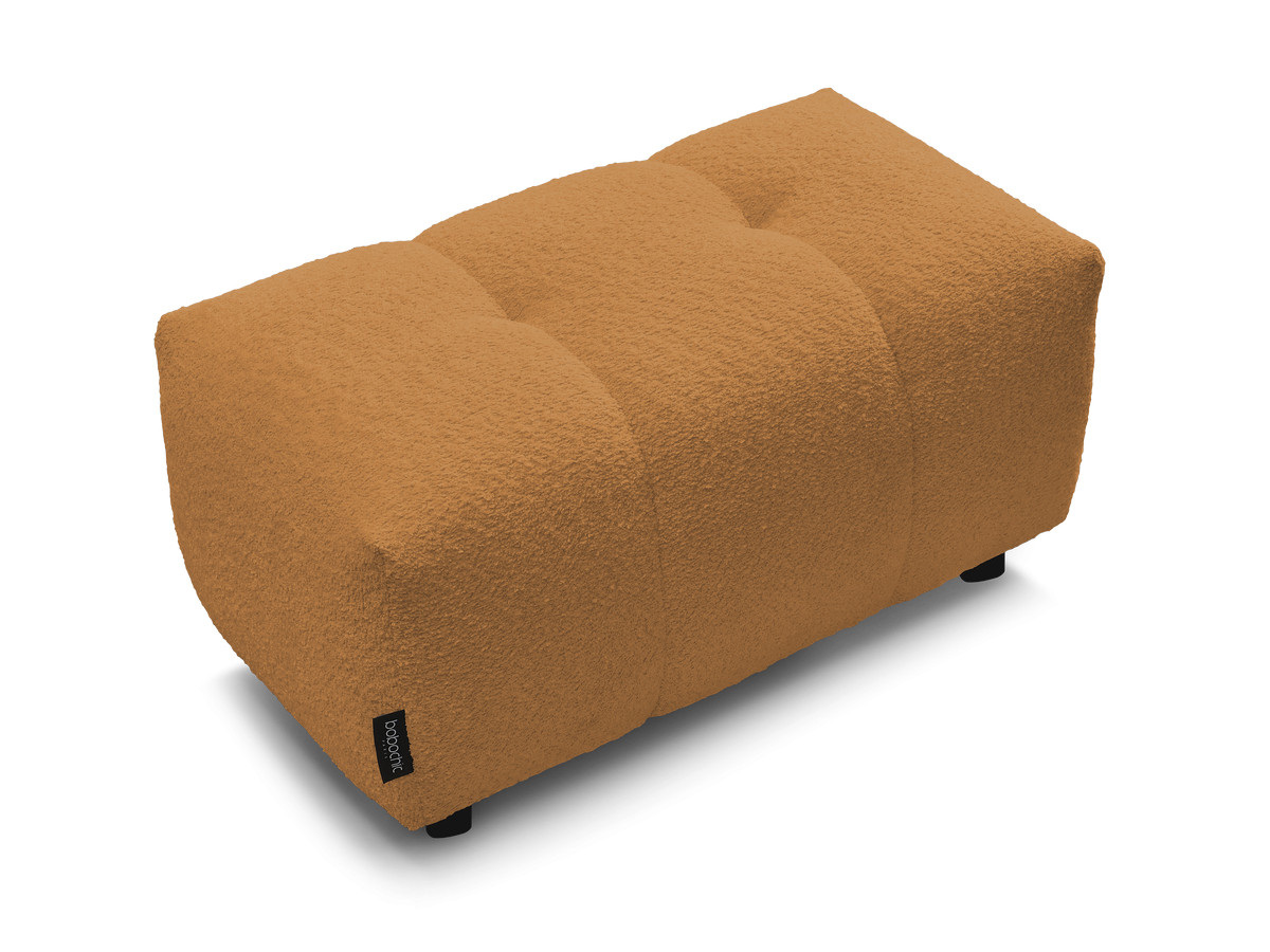 Pouf ROXELANE tissu bouclette