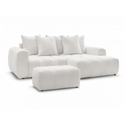 Angle convertible coffre + pouf