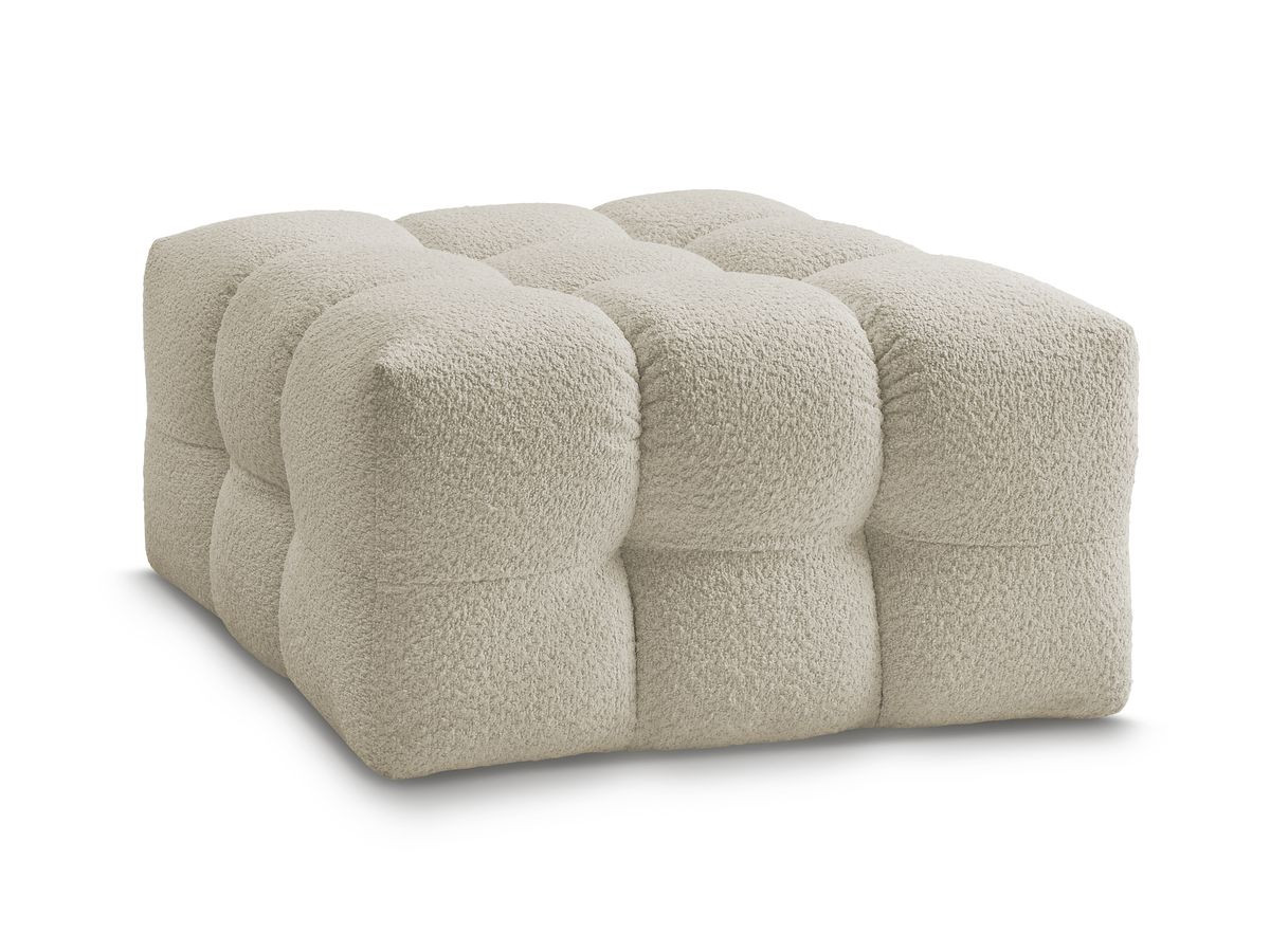 cloud poef in badstof gekleurd beige
