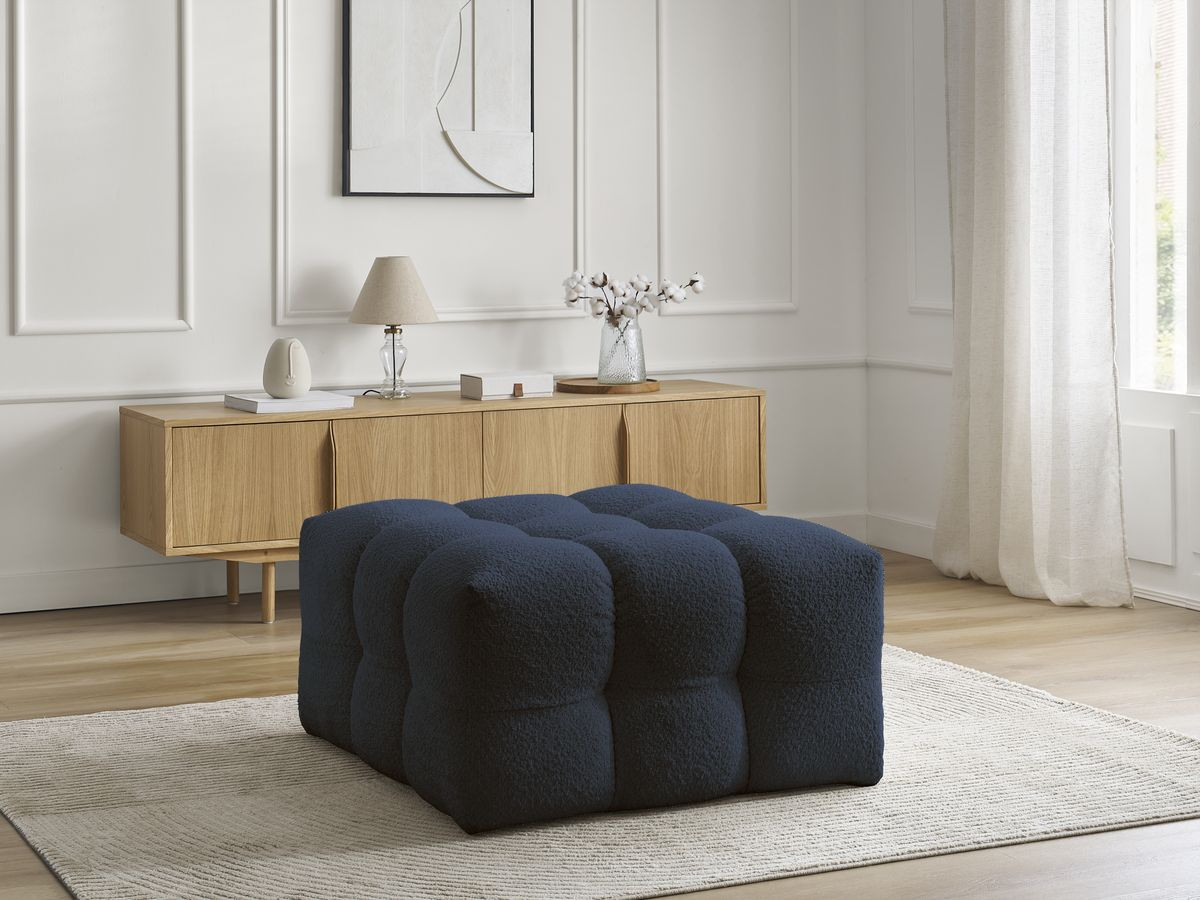 Pouf CLOUD bouclette bleu foncé — vue 6