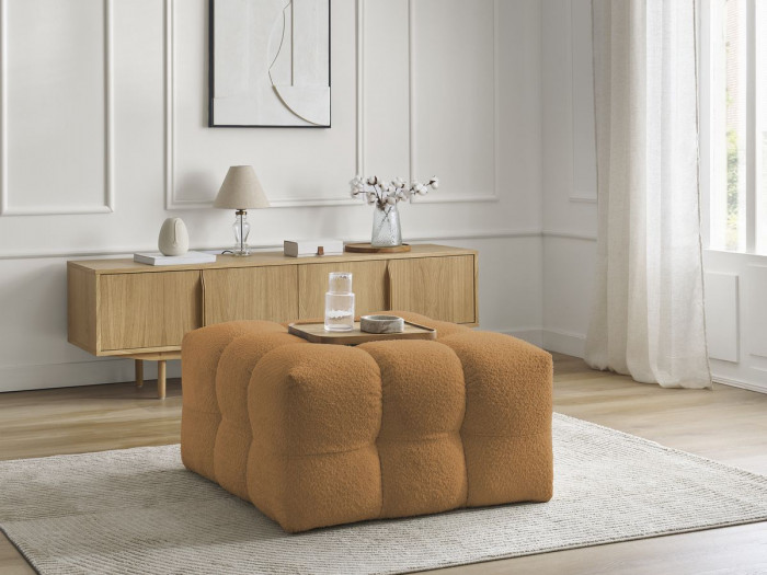 Pouf CLOUD tissu bouclette