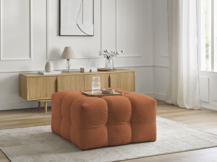 Pouf CLOUD tissu bouclette