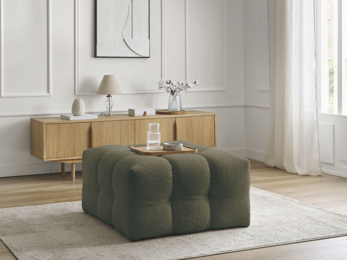 Pouf CLOUD tissu bouclette