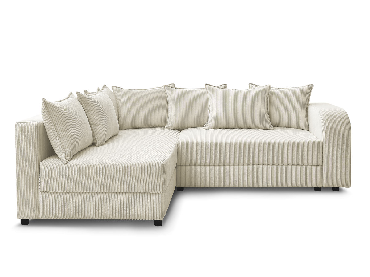 Canapé d'angle convertible coffre BASILE beige